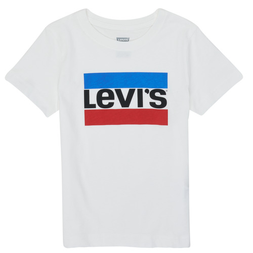 Vêtements Garçon Rendez-vous sur la page JmksportShops du produit Levi's SPORTSWEAR LOGO TEE Blanc