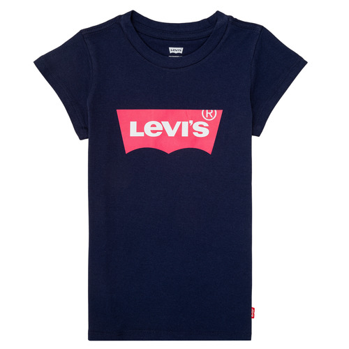 T-shirts Manches Courtes Fille Levi's BATWING TEE Marine - Livraison Gratuite 