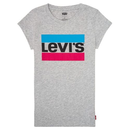 Vêtements Fille T-shirts Mixzer manches courtes Levi's SPORTSWEAR LOGO TEE Gris