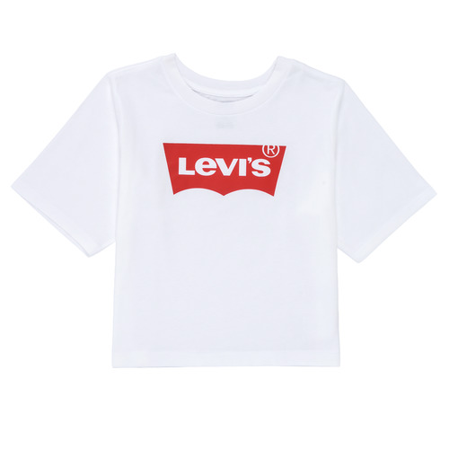 Vêtements Fille T-shirts Urchins manches courtes Levi's LIGHT BRIGHT HIGH RISE TOP Blanc