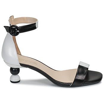 Chaussures Femme Sandales et Nu-pieds Fericelli MARC Noir et blanc