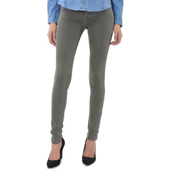 Vêtements Femme Jeans slim Kaporal Flat-front Cotton-twill Shorts Mens Beige Vert