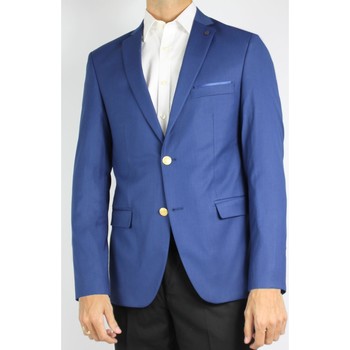 Vêtements Homme office-accessories men mats clothing box polo-shirts Kebello Veste de blazer 2 boutons Bleu H Bleu