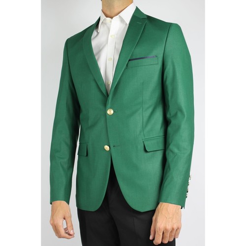 Vêtements Homme Smoking à Col Châle En Kebello Veste de blazer 2 boutons Vert H Vert