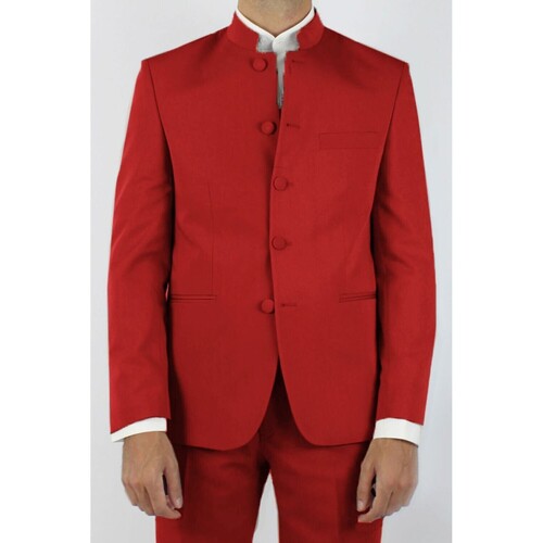Vêtements Homme La garantie du prix le plus bas Kebello Veste col mao Rouge H Rouge