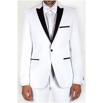 Vêtements Homme Vestes de costume Kebello Veste de smoking Blanc H Blanc