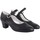 Chaussures Femme Multisport Bienve Chaussure femme  flamenco-sangle noir Noir