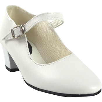Chaussures Fille Multisport Bienve Chaussure Flamenco  fille-sangle blanche Blanc