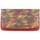 Sacs Femme Porte-monnaie Patrick Blanc Porte monnaie plat  Nouméa - Cuir - Orange motif Multicolore
