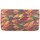 Sacs Femme Porte-monnaie Patrick Blanc Porte monnaie plat  Nouméa - Cuir - Orange motif Multicolore