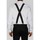 Vêtements Homme Cravates et accessoires Kebello Bretelles extensibles à clips Noir H Noir