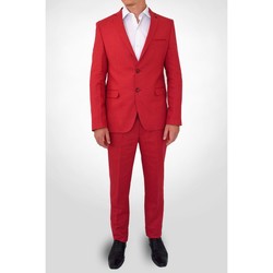 Vêtements Homme Costumes  Kebello Costume en lin Rouge H Rouge
