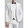 Vêtements Homme Costumes  Kebello Costume satin 2 boutons Blanc H Blanc