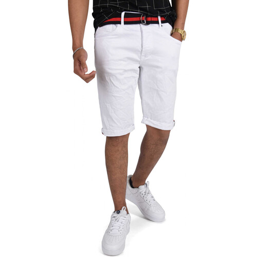 Vêtements Homme striped Shorts / Bermudas Project X Paris Short 88180078 Blanc