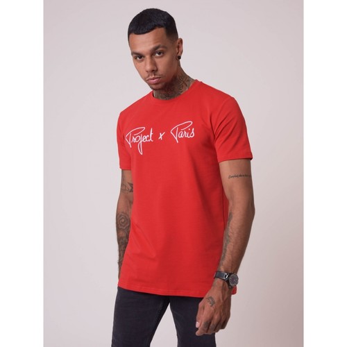 Vêtements Homme splatter-print logo cotton T-shirt Project X Paris Tee Shirt 1910076 Rouge