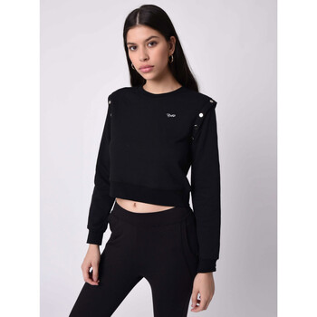 VêWei Femme Sweats Victoria Victoria Beckham geometric-knit sweater Sweat-Shirt F192022 Noir