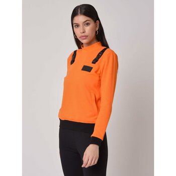 Vêtements Femme Sweats T-shirt Mit Farbblöcken Sweat-Shirt F193054 Orange