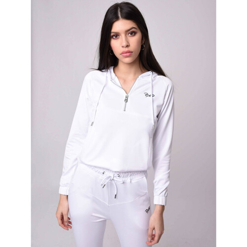 Vêtements Femme Sweats Gilets / Cardigans Sweat-Shirt F193034 Blanc