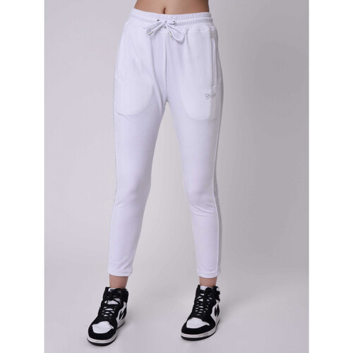 Vêtements Femme Pantalons de survêtement Désir De Fuite Jogging F194067 Blanc