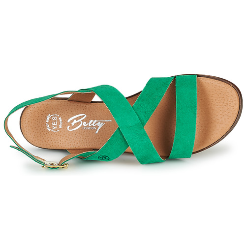 Betty London Matossi Vert - Livraison Gratuite- Chaussures Sandale Femme 5100