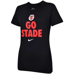 Vêtements T-shirts & Polos Nike T-SHIRT RUGBY STADE TOULOUSAIN Noir