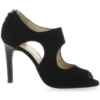 Chaussures Femme Sandales et Nu-pieds Vidi Studio Boots cuir velours Noir