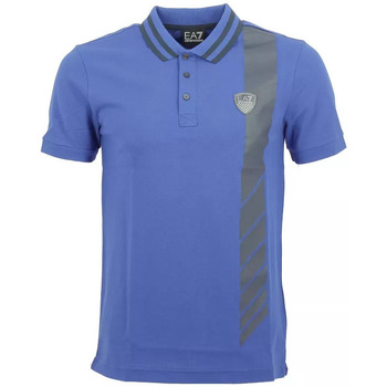 Vêtements Homme T-shirts & Polos Ea7 Emporio Armani print Polo Bleu