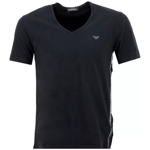 Vêtements Homme T-shirts & Polos Il n'y a pas d'avis disponible pour Emporio Armani CC722-PACK DE 2ni BEACHWEAR Noir