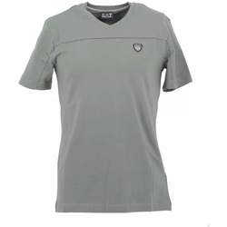 Vêtements cotton T-shirts & Polos Ea7 Emporio Armani Tee-shirt Gris