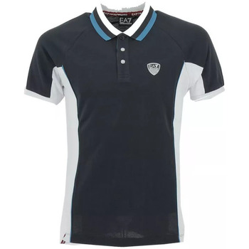 Vêtements Homme T-shirts & Polos Emporio Armani Kids Strampler mit grafischem Print Weißni Polo Bleu