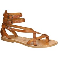 Chaussures Femme Sandales et Nu-pieds Gianluca - L'artigiano Del Cuoio 564 D CUOIO CUOIO Marron
