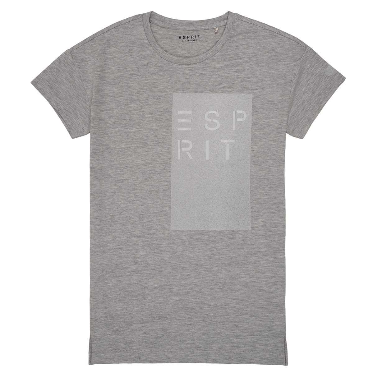 Vêtements Fille T-shirts down manches courtes Esprit EVELYNE Gris