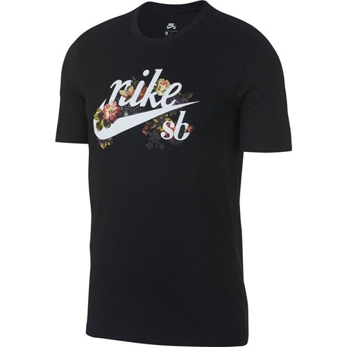 Vêtements Homme T-shirts manches courtes Nike SB Floral Noir