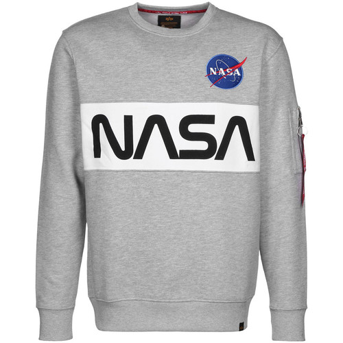 Vêtements Homme Sweats Alpha NASA Inlay Sweater verde Gris