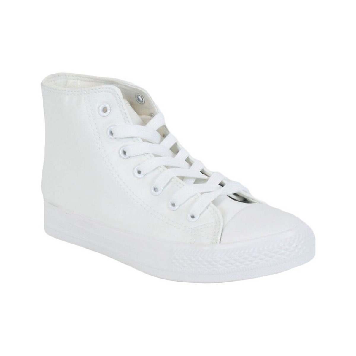 Chaussures Homme Basketball Kebello Baskets montantes Blanc H Blanc
