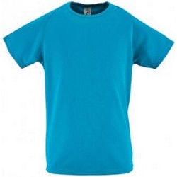 Vêtements Enfant T-shirts linen manches courtes Sols Sporty Eau