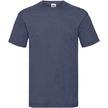 Vêtements Homme T-shirts manches courtes Fruit Of The Loom 61036 Bleu marine chiné