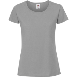 Vêtements Femme T-shirts manches courtes Fruit Of The Loom Premium Gris foncé