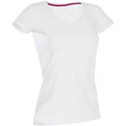 Vêtements Femme T-shirts Hals manches courtes Stedman Stars Claire Blanc