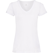 T-shirt bianca girocollo con tasche in organza ricamata
