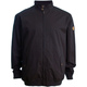 s single-button collarless jacket Black