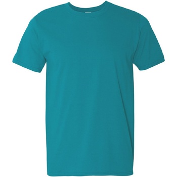 Vêtements Homme stripe-print T-shirt Weiß Gildan Soft-Style Bleu