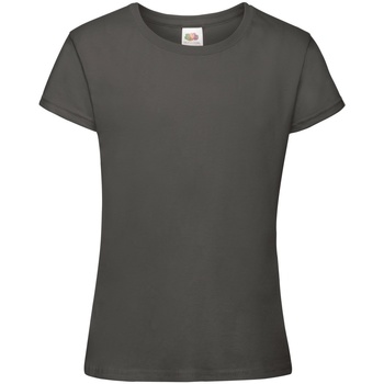 Vêtements Fille T-shirts manches courtes Fruit Of The Loom 61017 Gris