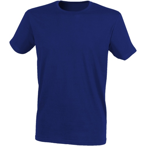 Vêtements Homme T-shirts manches courtes Skinni Fit SF121 Bleu