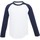 Vêtements Enfant T-shirts manches longues Skinni Fit SM271 Blanc/Bleu marine