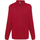 Vêtements Homme Sweats Russell Europe Sweatshirt avec col et boutons RW3275 Rouge