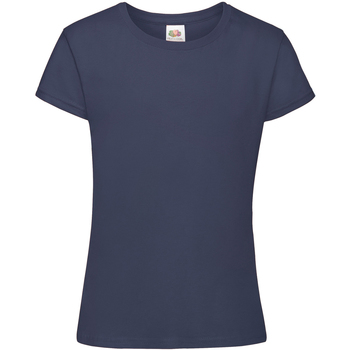 Vêtements Fille T-shirts manches courtes Fruit Of The Loom 61017 Bleu marine