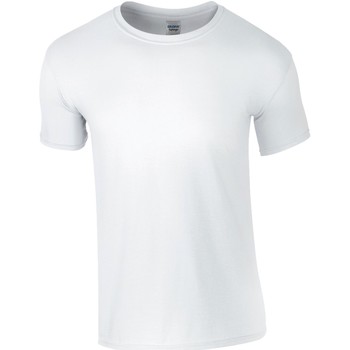 Vêtements Homme T-shirts manches courtes Gildan Soft-Style Blanc