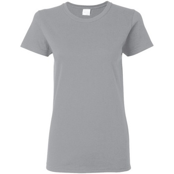 Vêtements Femme stripe-print T-shirt Weiß Gildan Missy Fit Gris