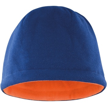 Accessoires textile Bonnets Result Reversible Bleu marine/Orange